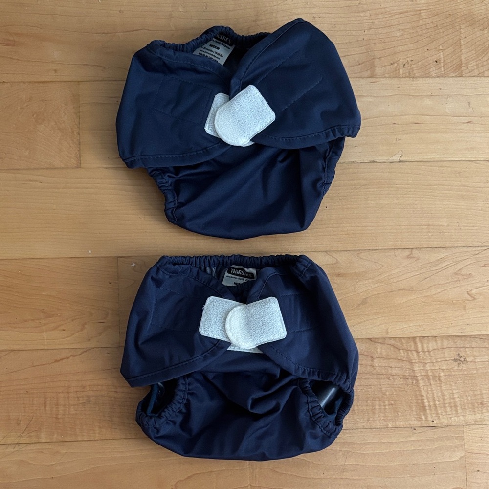 Thirsties Navy Blue Kids Cloth Diaper Cover Medium